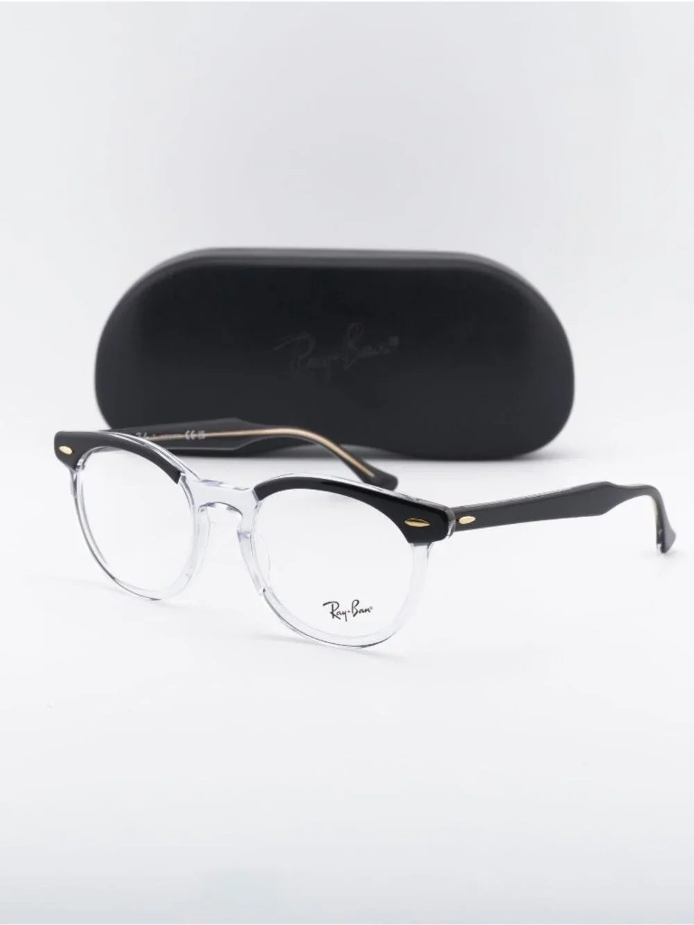 Ray Ban RX5598 2034 Square Eyeglasses 51mm – Black on Transparent